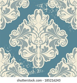 vector seamless background.damask pattern.invitation card