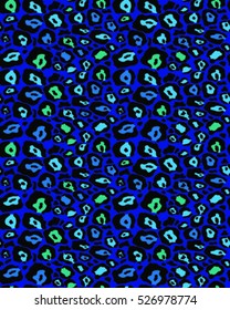 Vector seamless background.Repeating leopard design.Fashionable animal print.