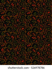 Vector seamless background.Repeating leopard design.Fashionable animal print.
