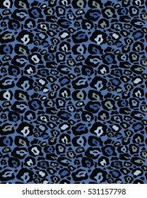 Vector seamless background.Repeating leopard design.Fashionable animal print