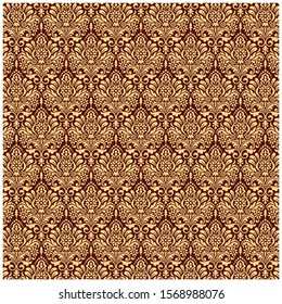 Vector seamless backgrounds in Indian style for invitation and apparel design.
