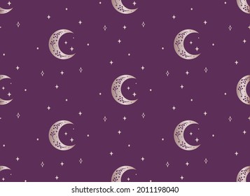A Vector Seamless Backround Pattern with Crescents svg