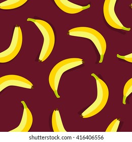 vector seamless banana flat pattern