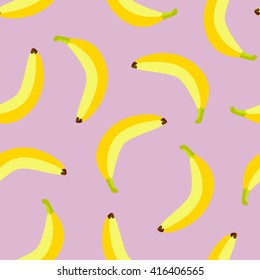 vector seamless banana flat pattern