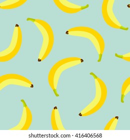 Vector Seamless Banana Flat Pattern