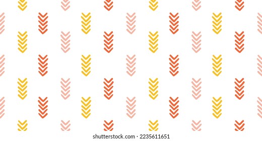 Vector seamless banner with colorful arrows