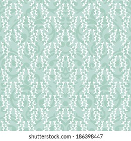Vector seamless baroque damask luxury turquoise background