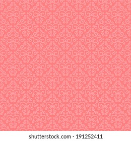 Vector seamless baroque damask luxury background