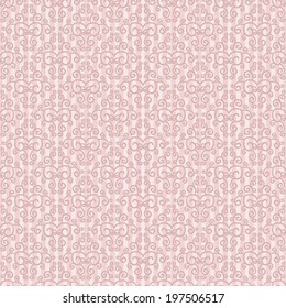 Vector seamless baroque damask luxury background