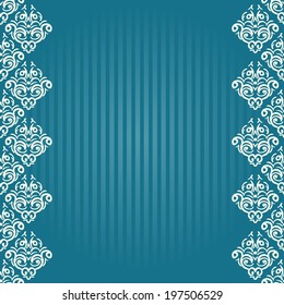 Vector seamless baroque damask luxury background