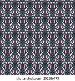 Vector seamless baroque damask luxury background
