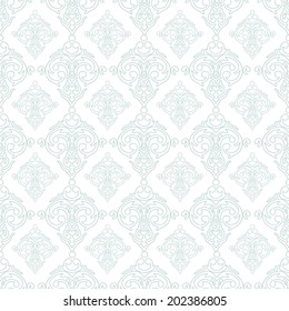 Vector seamless baroque damask luxury background