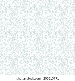Vector seamless baroque damask luxury background