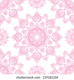 Vector seamless baroque damask luxury background