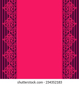 Vector seamless baroque damask luxury background