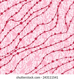 Vector seamless baroque damask luxury background