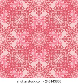 Vector seamless baroque damask luxury background