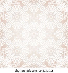 Vector seamless baroque damask luxury background