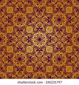 Vector seamless baroque damask luxury background