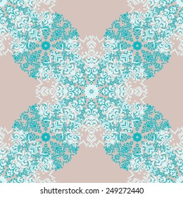 Vector seamless baroque damask luxury background