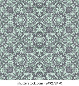 Vector seamless baroque damask luxury background