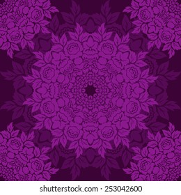 Vector seamless baroque damask luxury background