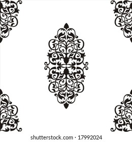 Vector. Seamless Baroque pattern