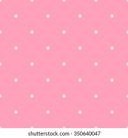 Vector seamless beautiful pattern with white dots on light beige pink mint background