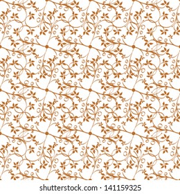 Vector seamless beautiful vintage floral retro grunge background pattern illustration