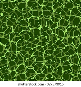 Vector seamless biological pattern - green veins. Abstract chlorophyll background