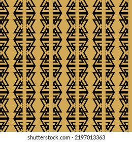 Patrón de ornamento de línea etnica geométrica marrón y negro sin vectores Resumen de fondo marrón. ilustración vectorial. Elementos vintage en forma de diamante, cuadrado, rhombus.alfombra, papel pintado,