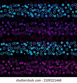 Vector seamless black pattern with red dot. Small polka dot seamless pattern background.