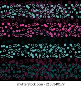 Vector seamless black pattern with red dot. Small polka dot seamless pattern background.