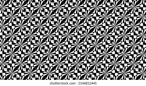 vector seamless black triangle pattern visual illusion