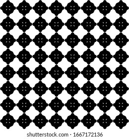 vector seamless black and white geometric pattern on a transparent background