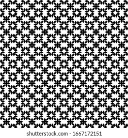 vector seamless black and white geometric pattern on a transparent background