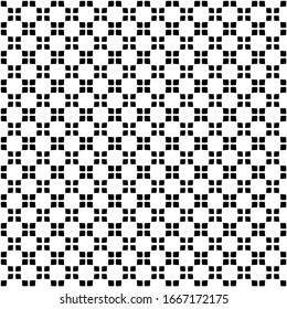 vector seamless black and white geometric pattern on a transparent background