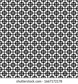 vector seamless black and white geometric pattern on a transparent background