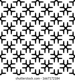 vector seamless black and white geometric pattern on a transparent background