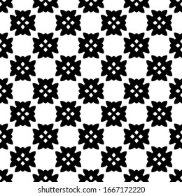 vector seamless black and white geometric pattern on a transparent background