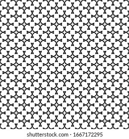 vector seamless black and white geometric pattern on a transparent background