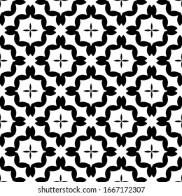 vector seamless black and white geometric pattern on a transparent background