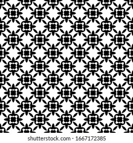vector seamless black and white geometric pattern on a transparent background