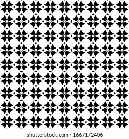 vector seamless black and white geometric pattern on a transparent background
