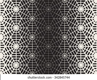 Vector Seamless Black And White Geometric Line Grid Spiderweb Shape Pattern Abstract Background Vector Seamless Black And White Geometric Line Grid Spiderweb Shape Pattern Abstract Background