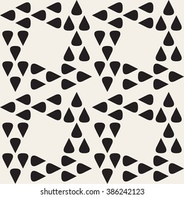 Vector Seamless Black and White Geometric Pattern Abstract Background