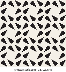 Vector Seamless Black and White Geometric Pattern Abstract Background