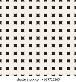 Vector Seamless Black And White Geometric Rounded Lines Pattern. Abstract Geometric Background Design