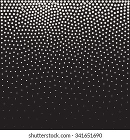 Vector Seamless Black   White Gradient Non Overlapping Circles With  Size Fade Dot Work Snow Background