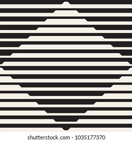 Vector seamless black and white halftone lines grid pattern. Abstract geometric retro background design.